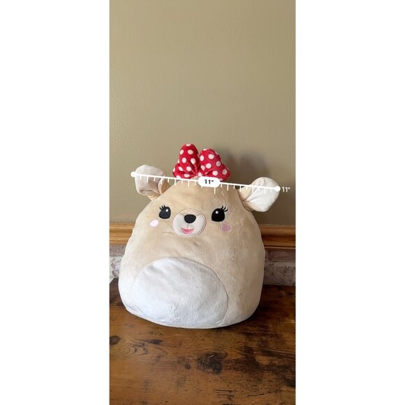 Squishmallows Rudolph  8""Licensed Clarice Plush Polka Dot Bow - Picture 12 of 13